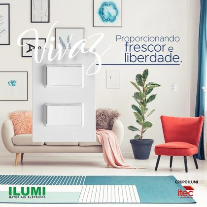 Imagem de Kit com 10 Conjuntos de 1 Tomada 4x2 10a 250v Vivaz Ilumi