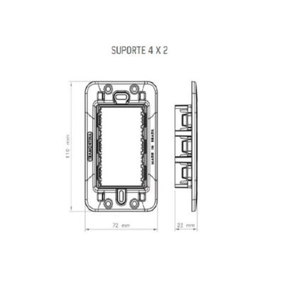 Imagem de kit com 10 Conjuntos de 1 Tomada Liz 20A 250V (2P+T) + Placa 4x2 branco Tramontina