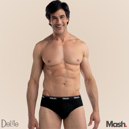 Imagem de Kit com 10 Cuecas Mash Slip de Algodão Cotton Masculina