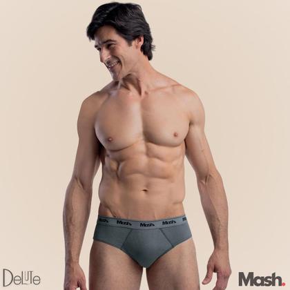 Imagem de Kit com 10 Cuecas Mash Slip de Algodão Cotton Masculina