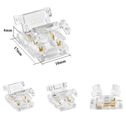 Imagem de Kit Com 10 Emenda De Fitas Led Modelo 2835 12V/24V 8mm Gaya