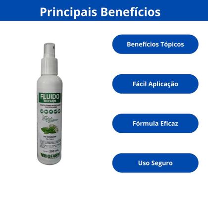 Imagem de Kit com 10 fluido biofarm - uso tópico 200ml