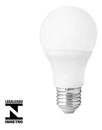 Imagem de Kit com 10 lampadas Led Branca de 9w Bivolt