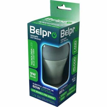 Imagem de Kit com 10 lampadas Led Branca de 9w Bivolt