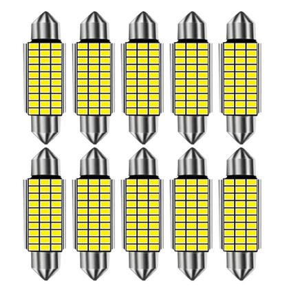 Imagem de Kit com 10 Lâmpadas LED C5W/C10W (31mm-42mm) - Livre de Erros - Para Leitura, Interior e Cúpula