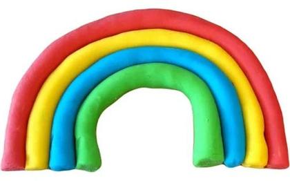 Imagem de Kit com 10 massinha de modelar 6 cores 90g magix