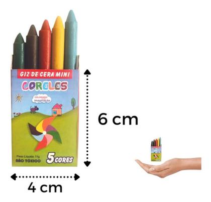 Imagem de Kit com 10 Mini Giz de Cera Coreles