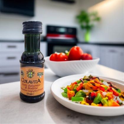 Imagem de Kit com 10 Mini Vinagres Aceto Balsâmico Di Modena Colavita 12ml - Italiano