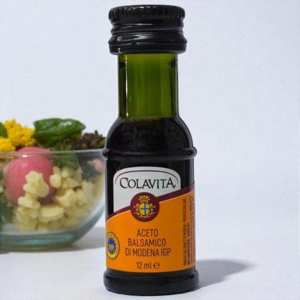Imagem de Kit com 10 Mini Vinagres Aceto Balsâmico Di Modena Colavita 12ml - Italiano