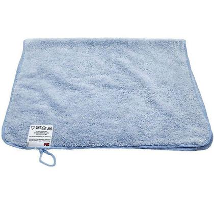 Imagem de Kit com 10 Pano Flanela de Microfibra AZUL 3M Automotivo 40 X 60CM