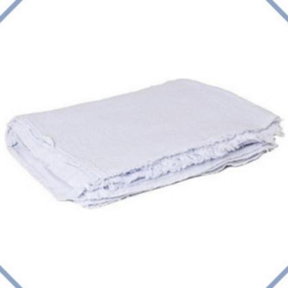 Imagem de Kit com 10 Panos de Chão Grande 70x40cm - Saco Duplo Branco Alvejado - Neves - Revenda - EC