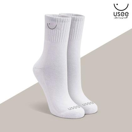 Imagem de Kit com 10 Pares de Meias Cano Alto Algodão Usee Brasil