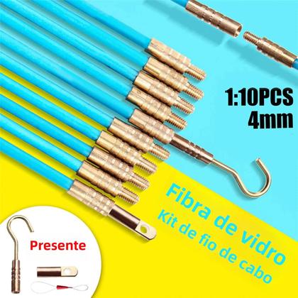 Imagem de Kit com 10 Pçs de Tração de Fita de Fibra de Vidro para Cabo Coaxial