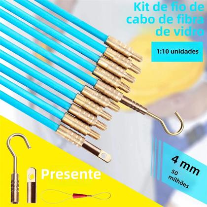 Imagem de Kit com 10 Pçs de Tração de Fita de Fibra de Vidro para Cabo Coaxial