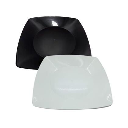 Imagem de Kit Com 10 Prato Quadrado Rígido Varias Cores 