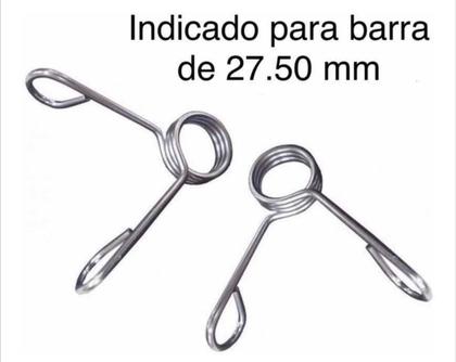 Imagem de  Kit Com 10 Presilhas De 3 Voltas Para Barra De 27.50 Mm