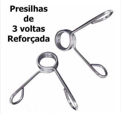 Imagem de  Kit Com 10 Presilhas De 3 Voltas Para Barra De 27.50 Mm
