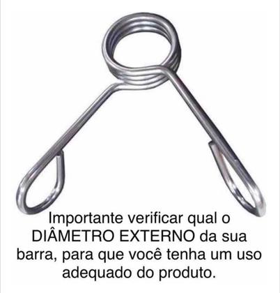 Imagem de  Kit Com 10 Presilhas De 3 Voltas Para Barra De 27.50 Mm