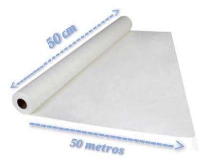 Imagem de Kit Com 10 Rolos Para Maca Hospitalar 50x50
