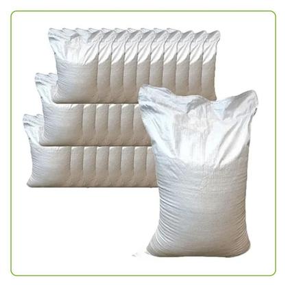 Imagem de Kit Com 10 Un Saco Laminado Costurado Boca Aberta Branco 50x70cm Sem Impressão