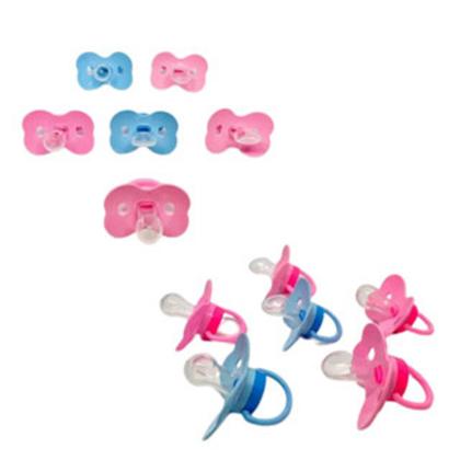 Imagem de Kit com 10 unidades de Chupeta de bico orto ou redondo Borboleta (0303 e 0302)