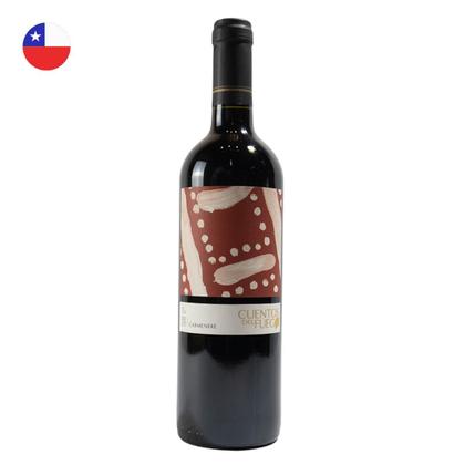 Imagem de Kit com 10 Vinhos Chilenos Tinto Seco Carmenere Cuentos del Fuego