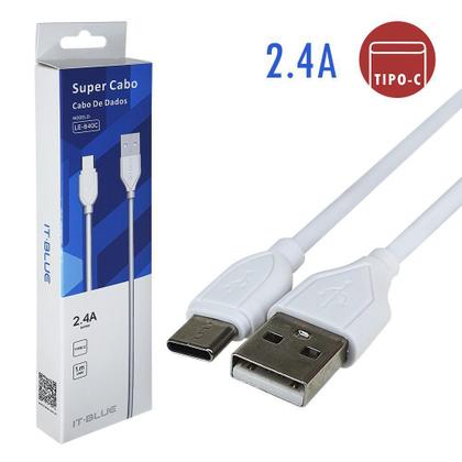 Imagem de Kit Com 100 Cabos Carregador Tipo C - 2.4A Carga Mais Rápida