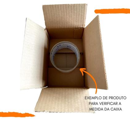 Imagem de Kit com 100 Caixa de Papelão SemiKraft 16x11x6 de Envios para E-commerce Forte e Resistente