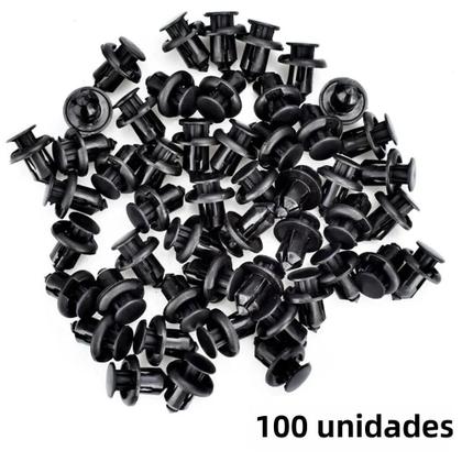 Imagem de Kit com 100 Clipes de Nylon para Para-choque Dianteiro e Traseiro de Honda