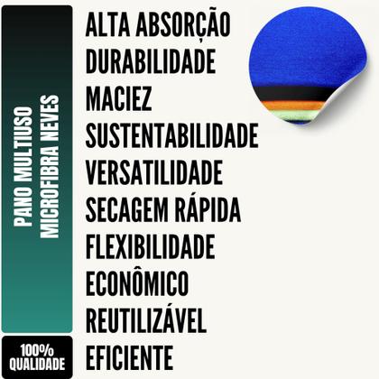 Imagem de Kit com 100 - Flanelas de Microfibra - Multiuso - 30 x 30