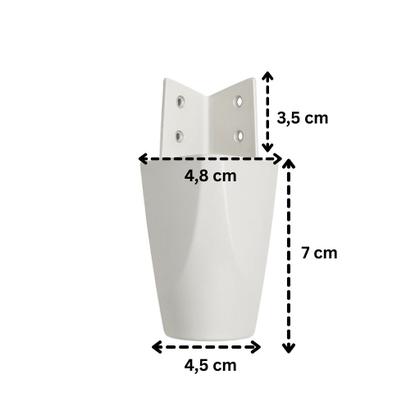 Imagem de Kit Com 100 Pés Para Multiusos Móveis e GuardaRoupas em Plástico Resistente Galego Home