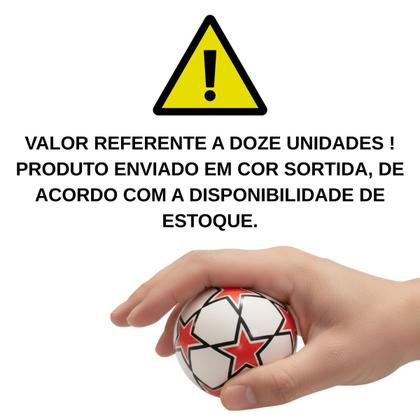 Imagem de Kit com 12 Bola Apertar Anti Estresse Ansiedade Fisioterapia Relaxante