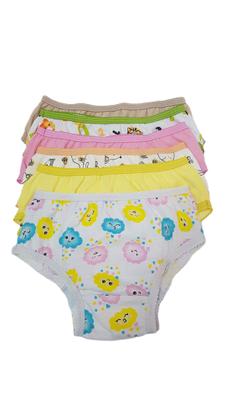 Imagem de Kit Com 12 Calcinhas Infantil 100% Algodão