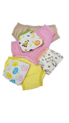 Imagem de Kit Com 12 Calcinhas Infantil 100% Algodão