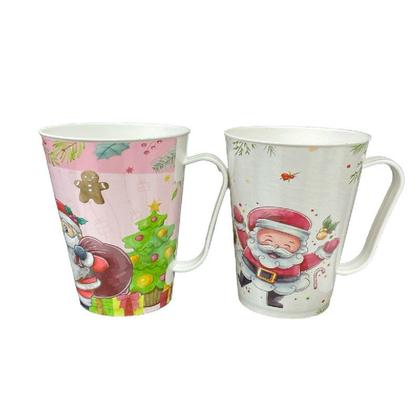 Imagem de Kit Com 12 Canecas Natalinas Decorada 430ml Plástico sortidas