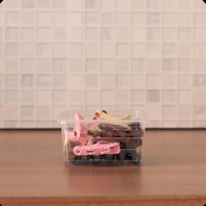 Imagem de Kit com 12 Cesto Organizador Multiuso Retangular P