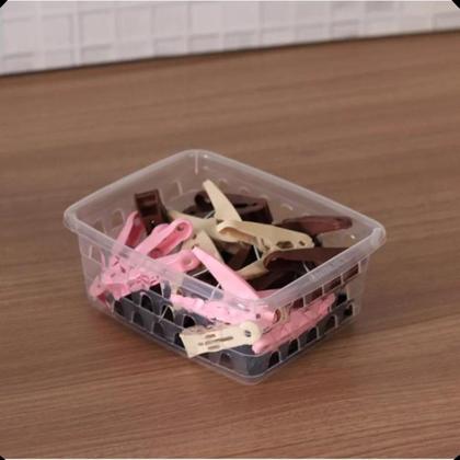 Imagem de Kit com 12 Cesto Organizador Multiuso Retangular P