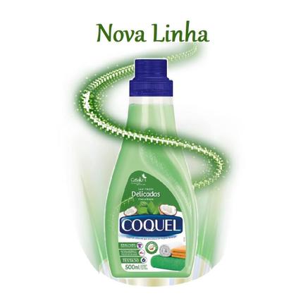 Imagem de Kit com 12 Lava Roupa Líquido Coquel Coco e Ervas 500ml Cada