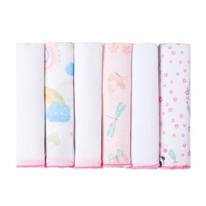 Imagem de Kit Com 12 Paninhos De Boca Karinho 30cm X 30cm Estampados