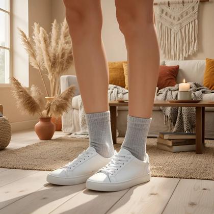 Imagem de Kit com 12 Pares de Meias Cano Longo Adulto Feminina