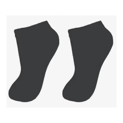 Imagem de Kit Com 12 Pares De Meias Preta Infantil Juvenil Unissex