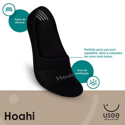 Imagem de Kit com 12 Pares de Meias Sapatilha Invisível Algodão Hoahi