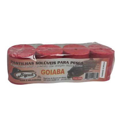 Imagem de Kit Com 12 Pastilhas Pesca Carpa Cabeçuda Goiaba 280g Biguá