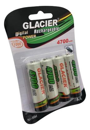 Imagem de Kit Com 12 Pilhas Baterias AA Recarregável de 4700mAh