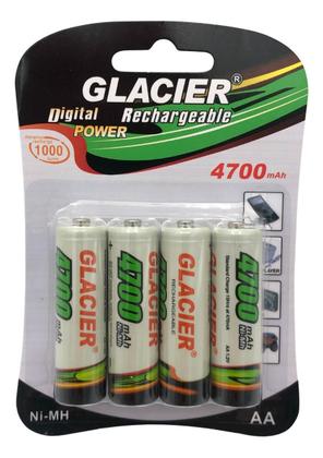 Imagem de Kit Com 12 Pilhas Baterias AA Recarregável de 4700mAh