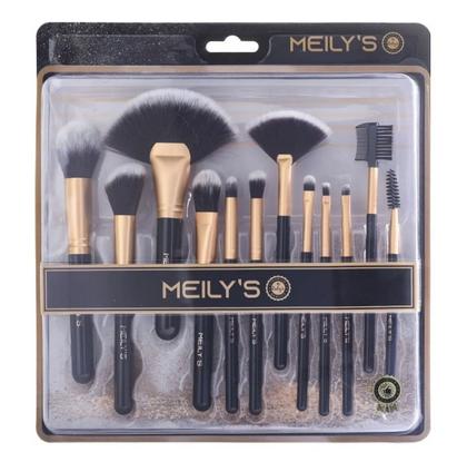 Imagem de Kit com 12 pinceís de maquiagem Meily's MKP149