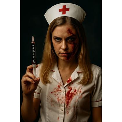 Imagem de Kit com 12 Seringas de Sangue Falso Horror Make 5ml Para Maquiagem Artística de Halloween