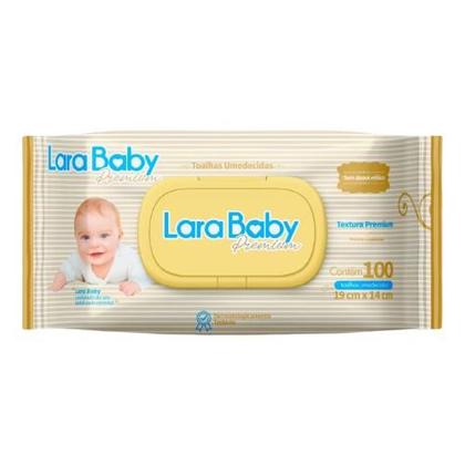 Imagem de Kit Com 12 Toalha Umedecida Lara Baby Premium 100 Unidades Total 1200