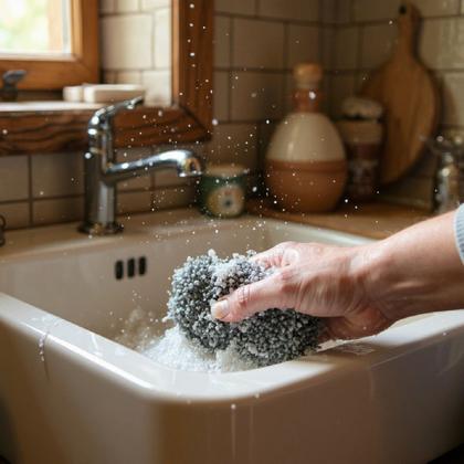 Imagem de Kit Com 12 Un Esponja De Aço Inox Bucha Tira Sujeira Grossa