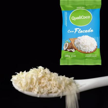 Imagem de Kit Com 12Und Coco Ralado Em Flocos Qualicoco 100G